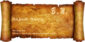 Bajnok Maura névjegykártya